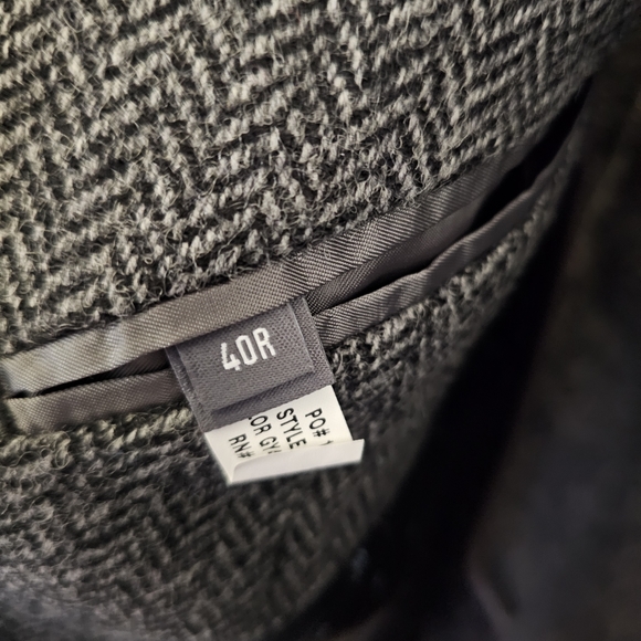 Bonobos 100% Wool Grey Herringbone Coat Regular Fit Size 40R - Picture 11 of 15